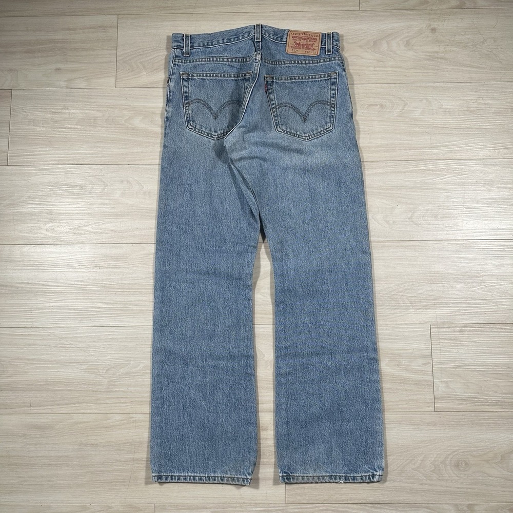 VTG Levis 517 Jeans Mens 32x32 Blue Boot Cut Light Wash Denim Western Rockabilly - Picture 2 of 8